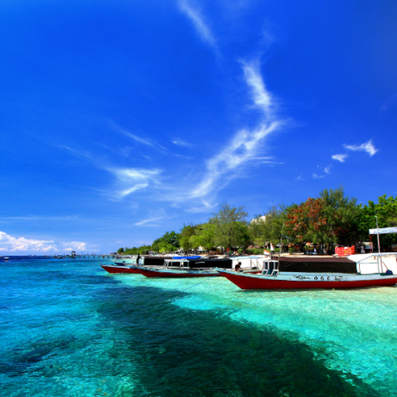 Paket Tour Wisata Liburan Asia Domestik Jawa Bali Lombok 2020 Murah - AmwindoTourCom - Pantai Gili Trawangan