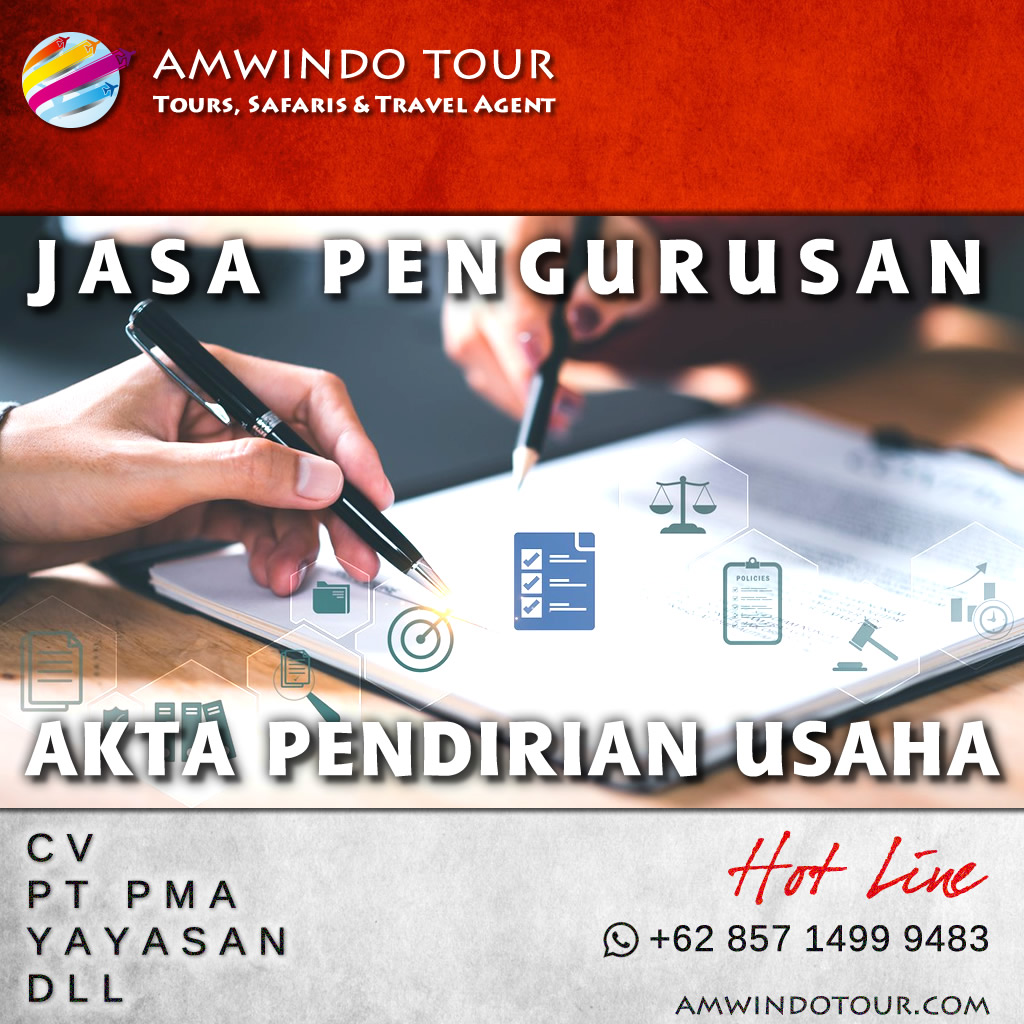 Jasa Pengurusan Akta Pendirian Izin Usaha CV PT PMA Yayasan Koperasi Berpengalaman Cepat Murah Terpercaya